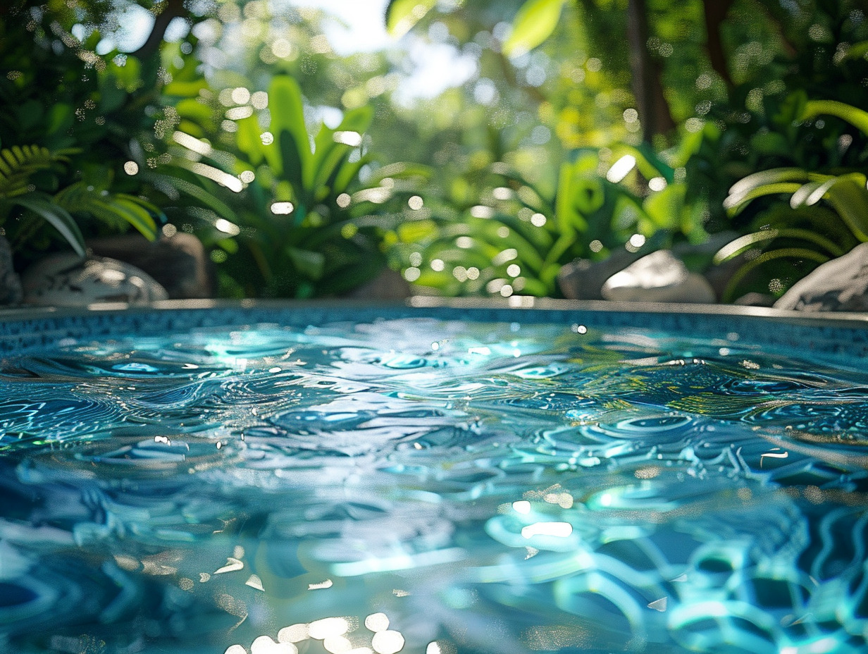 traitement de l eau de piscine sans système de filtration :  piscine sans filtration